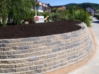Gartenmauer Gestaltung - Steinmauer